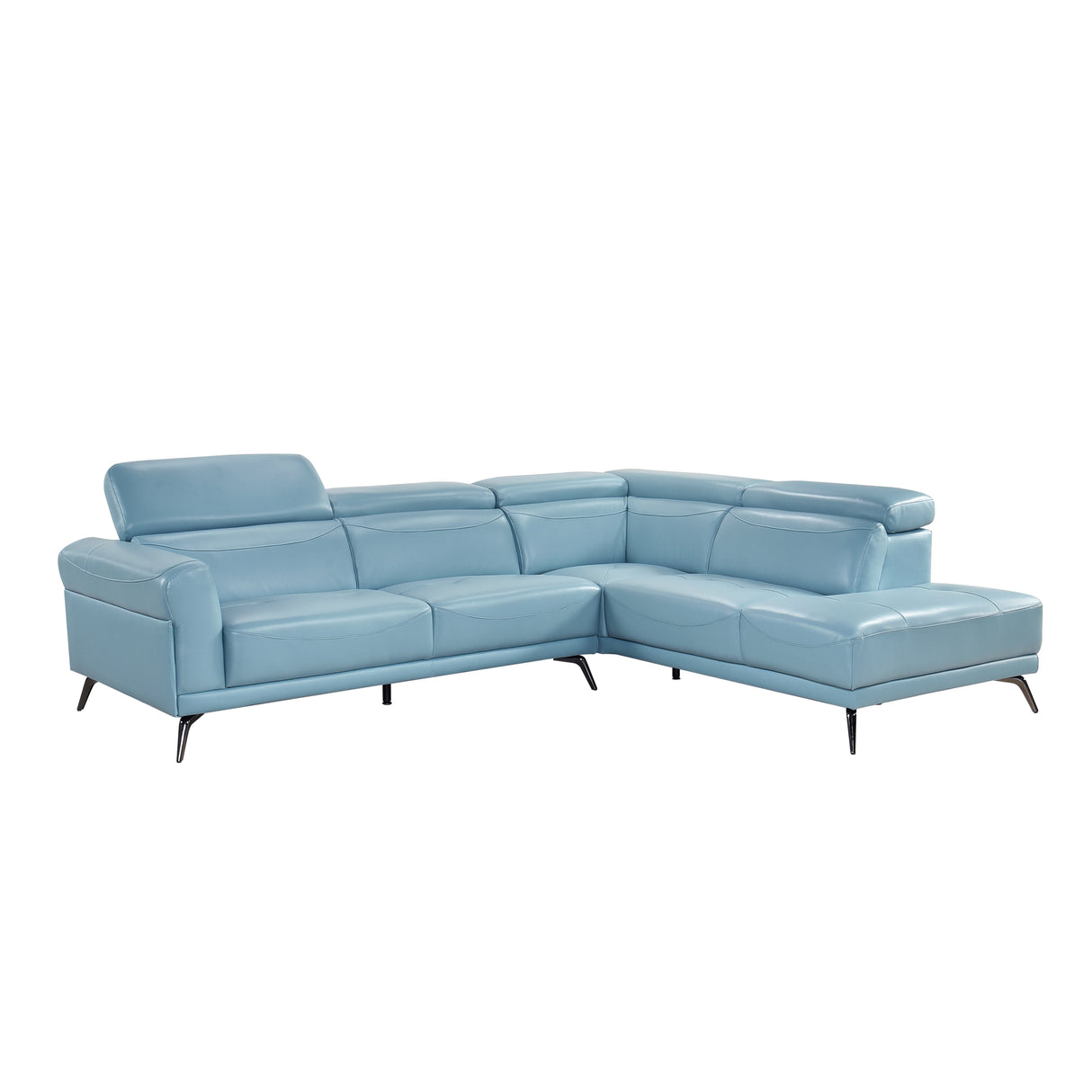 8456BUE*22LRC (2)2-Piece Sectional with Right Side Chaise from Homelegance - Luna Furniture