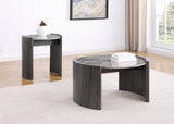 Gladstone Distressed Gray 2-Piece Coffee and End Table Set from Coaster - Luna Furniture
