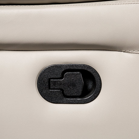 Glarus White Loveseat Manual Recliner from Furniture of America - Luna Furniture