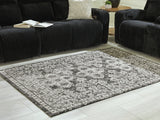 Glennisman Black/Gray/Ivory Large Rug from Ashley - Luna Furniture