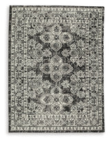 Glennisman Black/Gray/Ivory Medium Rug from Ashley - Luna Furniture