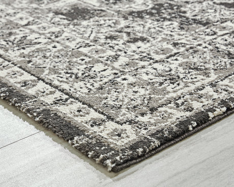 Glennisman Black/Gray/Ivory Medium Rug from Ashley - Luna Furniture