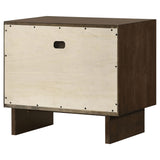 Glenwood Warm Brown 2-Drawer Nightstand from Coaster - Luna Furniture