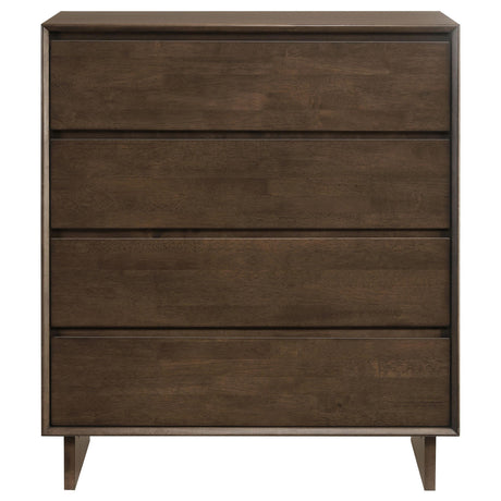 Glenwood Warm Brown 4-Drawer Chest from Coaster - Luna Furniture