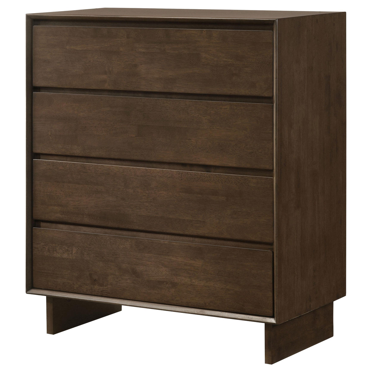 Glenwood Warm Brown 4-Drawer Chest from Coaster - Luna Furniture