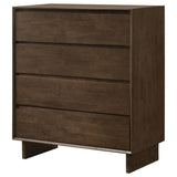 Glenwood Warm Brown 4-Drawer Chest from Coaster - Luna Furniture
