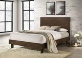 Glenwood Warm Brown 48-inch Eastern King Platform Panel Bed from Coaster - Luna Furniture