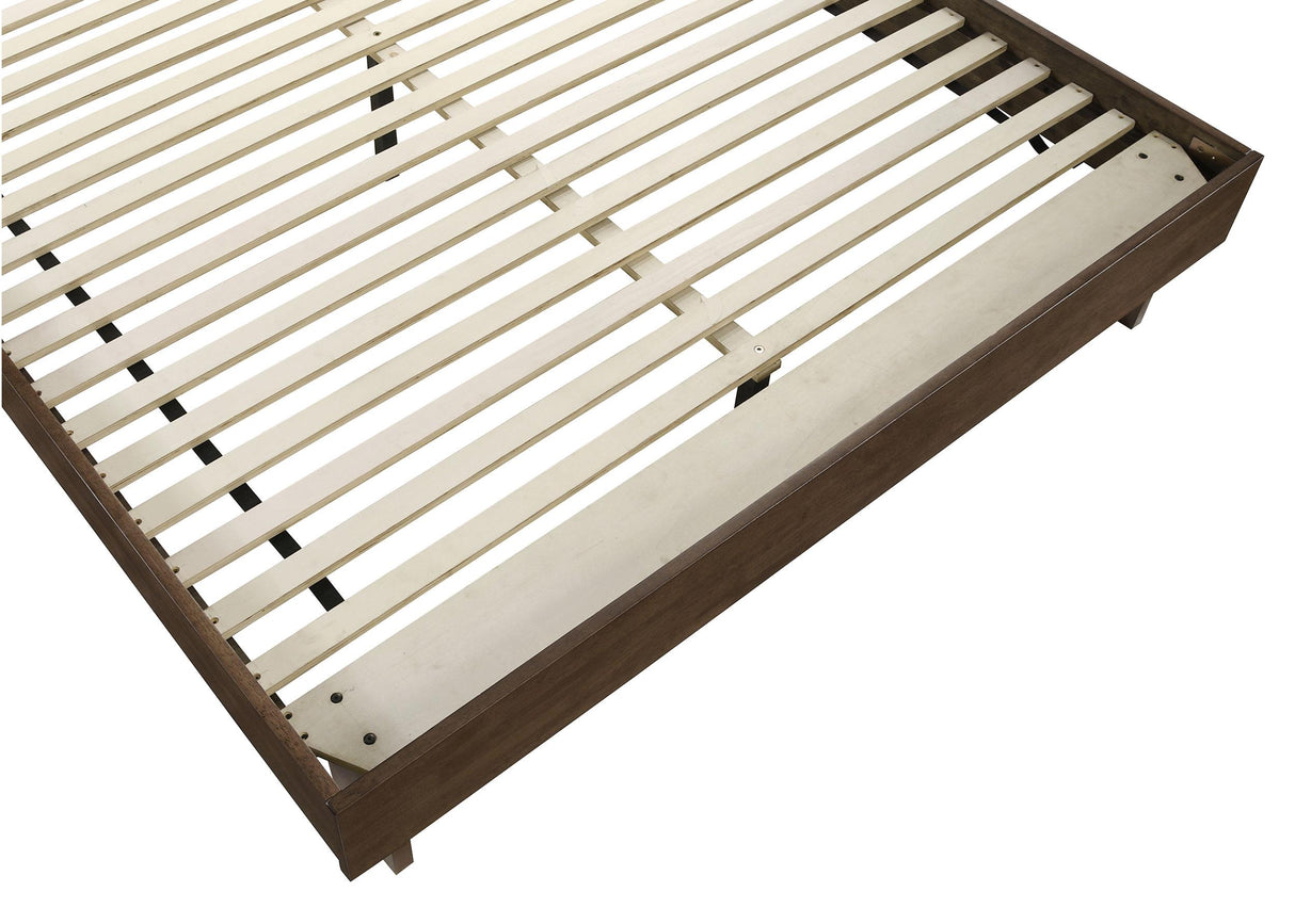 Glenwood Warm Brown 48-inch Eastern King Platform Panel Bed from Coaster - Luna Furniture