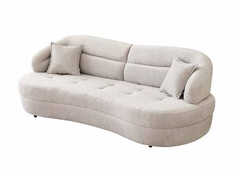 Gloria Cream Convertible Sofa from Furnia - Luna Furniture
