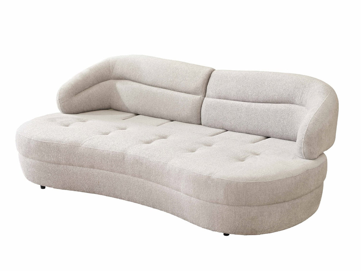 Gloria Cream Convertible Sofa from Furnia - Luna Furniture