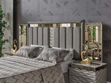 Gokce King Bed Frame With Headboard from Furnia - Luna Furniture