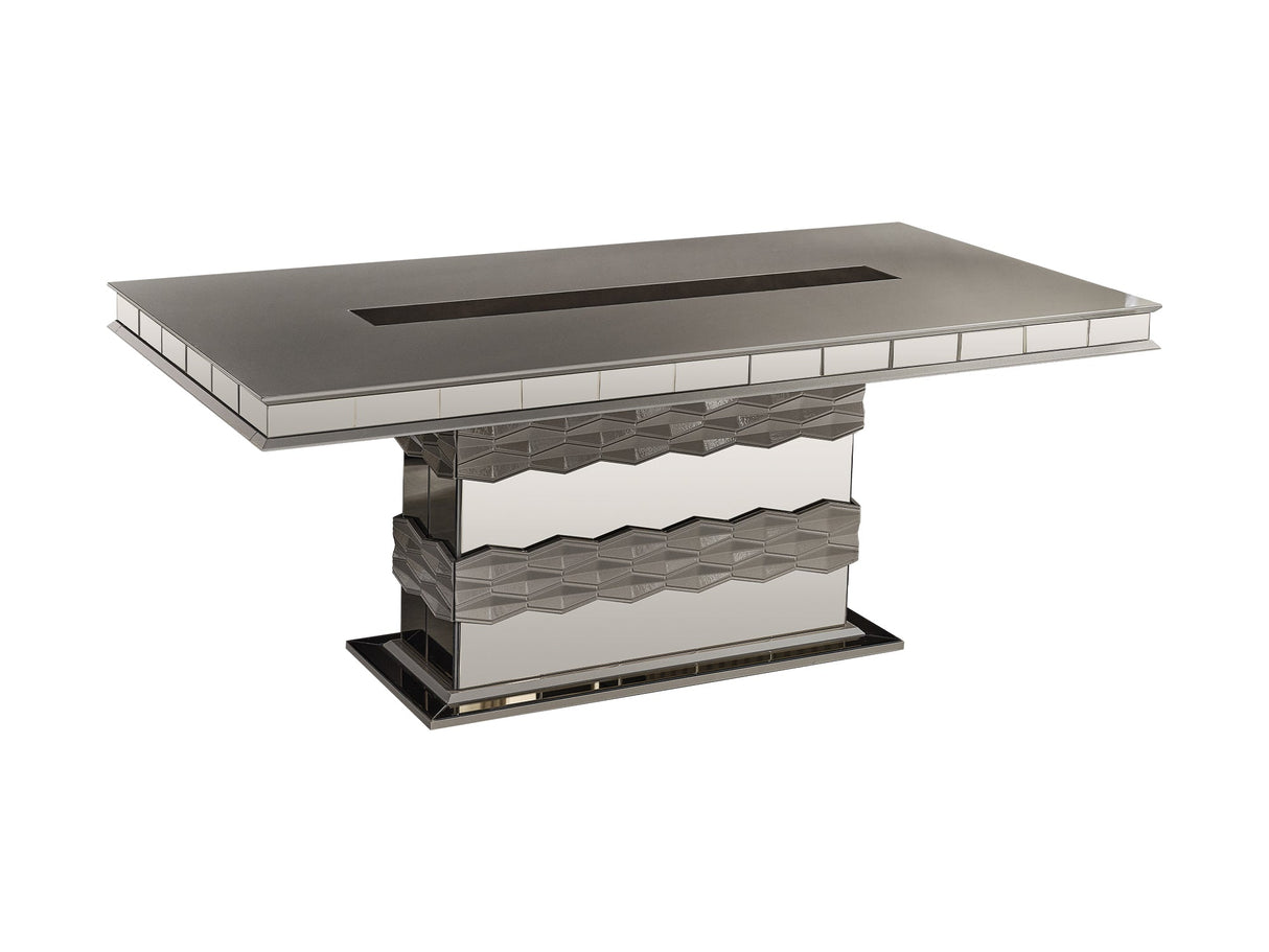 Gokce Diningroom (Consol With Mirror & Dining Table & 6 Dining Chair) from Furnia - Luna Furniture