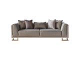 Gokce 4-pieces (2 Sofa & 2 Chair) Livingroom Set in Grey from Furnia - Luna Furniture