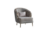 Gokce 4-pieces (2 Sofa & 2 Chair) Livingroom Set in Grey from Furnia - Luna Furniture