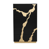 Goldsberg Black/Gold Chest from Furniture of America - Luna Furniture