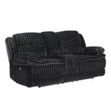 Goodland Black Double Reclining Living Room Set from Homelegance - Luna Furniture