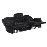 Goodland Black Double Reclining Living Room Set from Homelegance - Luna Furniture