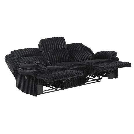 Goodland Black Double Reclining Living Room Set from Homelegance - Luna Furniture