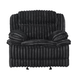 Goodland Black Glider Reclining Chair from Homelegance - Luna Furniture