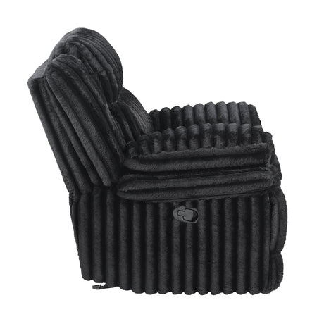 Goodland Black Glider Reclining Chair from Homelegance - Luna Furniture