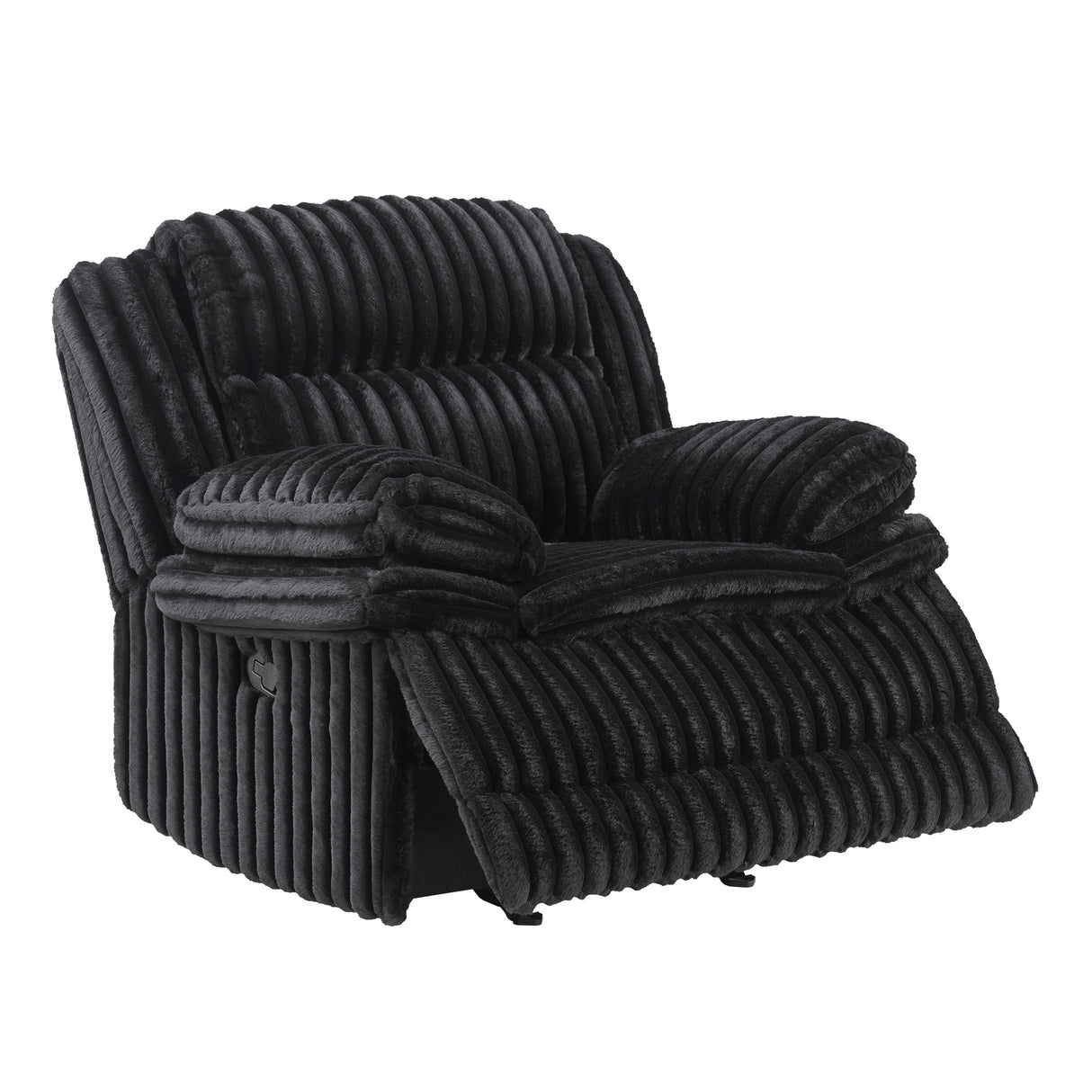 Goodland Black Glider Reclining Chair from Homelegance - Luna Furniture