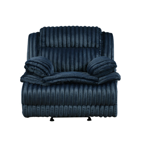 Goodland Blue Glider Reclining Chair from Homelegance - Luna Furniture