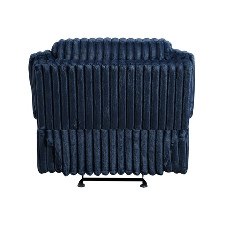 Goodland Blue Glider Reclining Chair from Homelegance - Luna Furniture