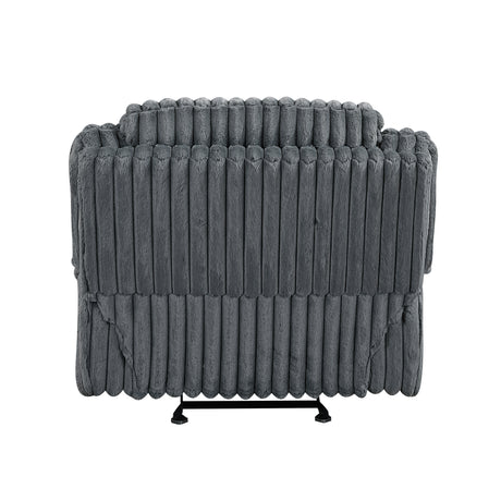 Goodland Dark Gray Double Reclining Living Room Set from Homelegance - Luna Furniture