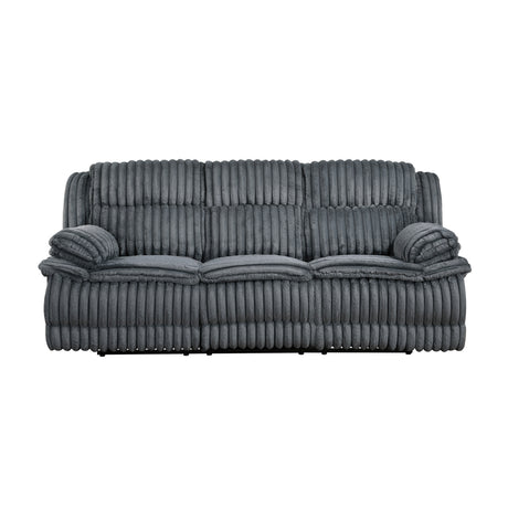 Goodland Dark Gray Double Reclining Sofa from Homelegance - Luna Furniture