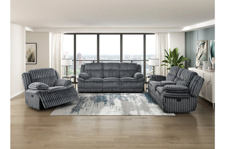 Goodland Dark Gray Double Reclining Sofa from Homelegance - Luna Furniture