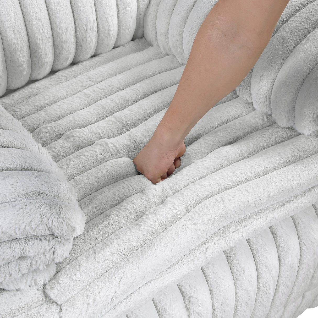 Goodland Gray Double Reclining Loveseat with Center Console from Homelegance - Luna Furniture