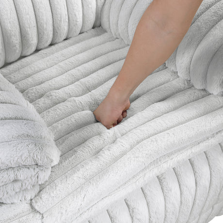 Goodland Gray Double Reclining Loveseat with Center Console from Homelegance - Luna Furniture