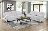 Goodland Gray Double Reclining Sofa from Homelegance - Luna Furniture