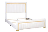Goodline Off White Boucle Upholstered Twin Bed from Happy Homes - Luna Furniture