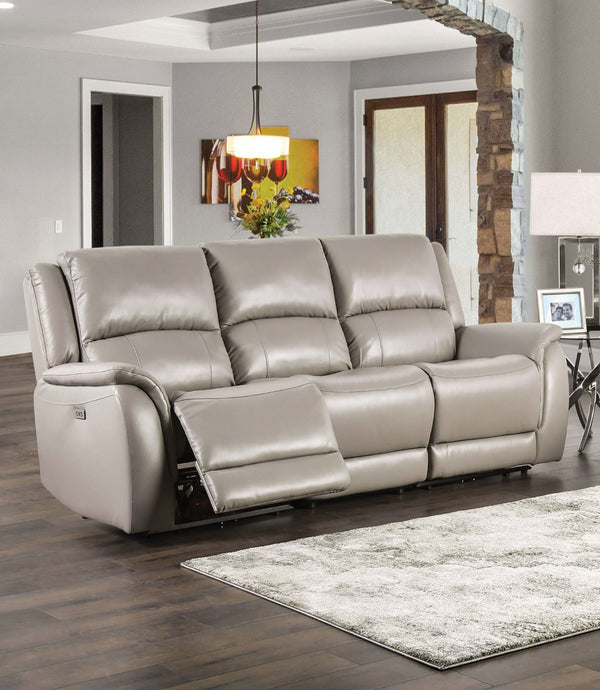 Gorgius Light Gray Power Sofa