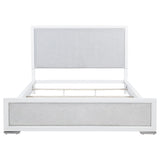 Gracemont Gray and White 57-inch California King Panel Bed from Coaster - Luna Furniture