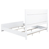 Gracemont Gray and White 57-inch California King Panel Bed from Coaster - Luna Furniture