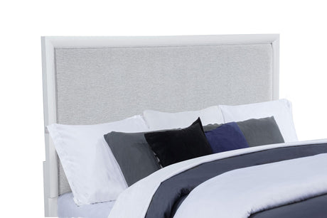 Gracemont Gray and White 57-inch Eastern King Panel Bed from Coaster - Luna Furniture
