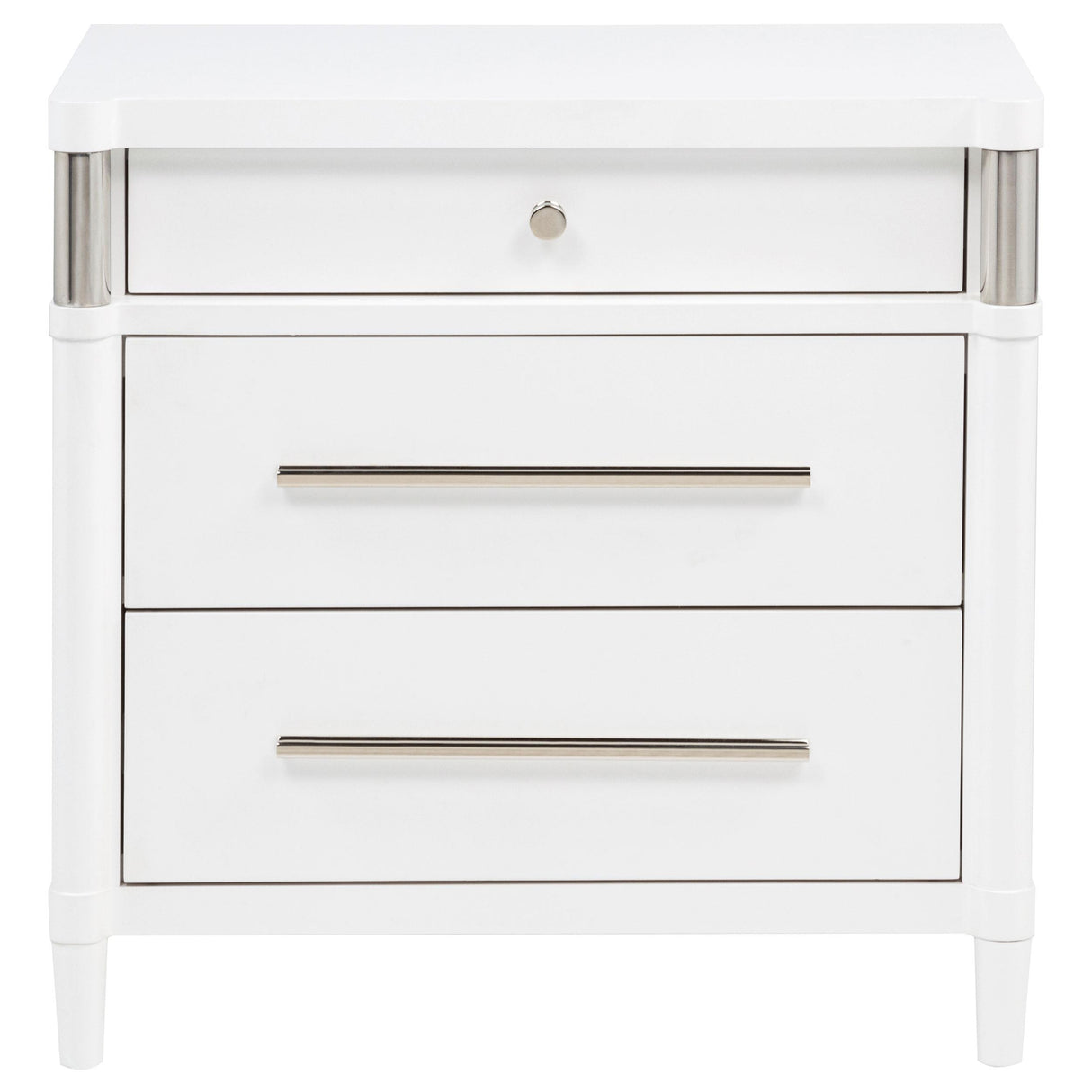 Gracemont White 3-Drawer Bedroom Nightstand Bedside Table from Coaster - Luna Furniture