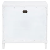 Gracemont White 3-Drawer Bedroom Nightstand Bedside Table from Coaster - Luna Furniture