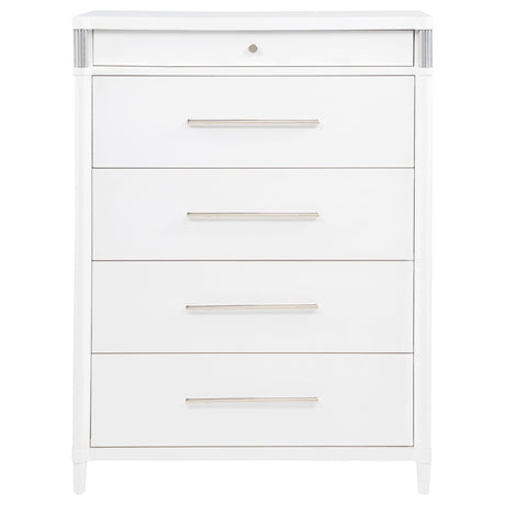 Gracemont White 5-Drawer Bedroom Chest of Drawers from Coaster - Luna Furniture