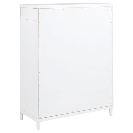 Gracemont White 5-Drawer Bedroom Chest of Drawers from Coaster - Luna Furniture