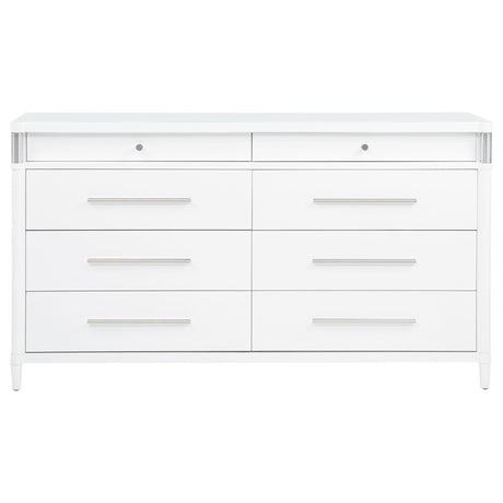 Gracemont White 8-Drawer Bedroom Dresser Cabinet from Coaster - Luna Furniture