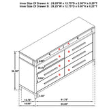 Gracemont White 8-Drawer Bedroom Dresser Cabinet from Coaster - Luna Furniture
