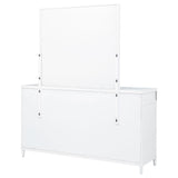 Gracemont White 8-Drawer Bedroom Dresser with Mirror from Coaster - Luna Furniture
