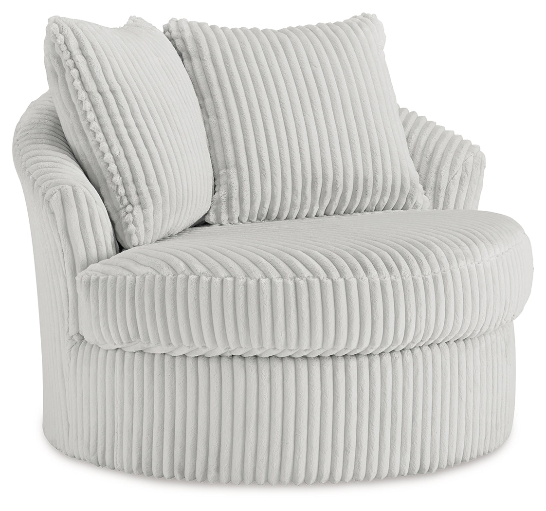 Gramwell Alloy Oversized Swivel Accent Chair from Ashley - Luna Furniture