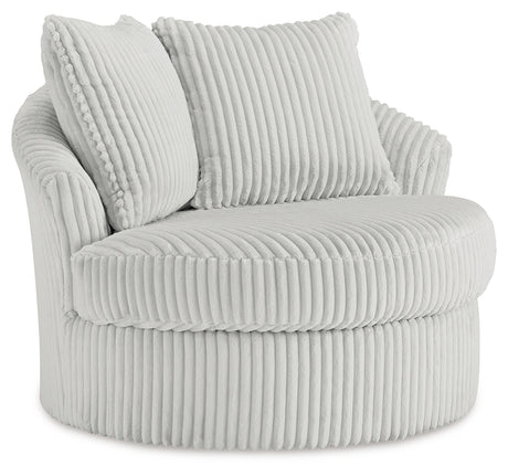 Gramwell Alloy Oversized Swivel Accent Chair from Ashley Furniture - Luna Furniture