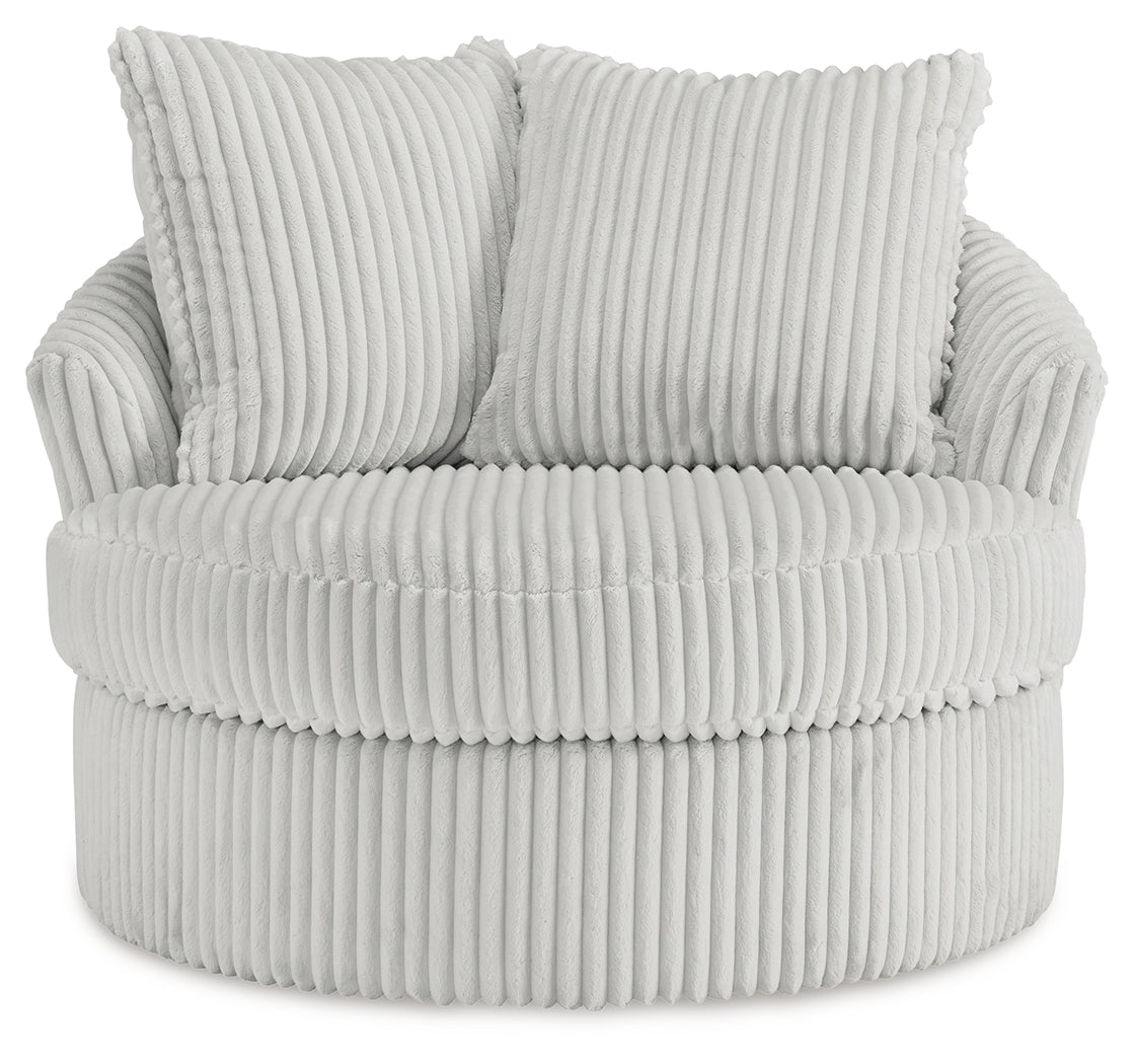 Gramwell Alloy Oversized Swivel Accent Chair from Ashley - Luna Furniture
