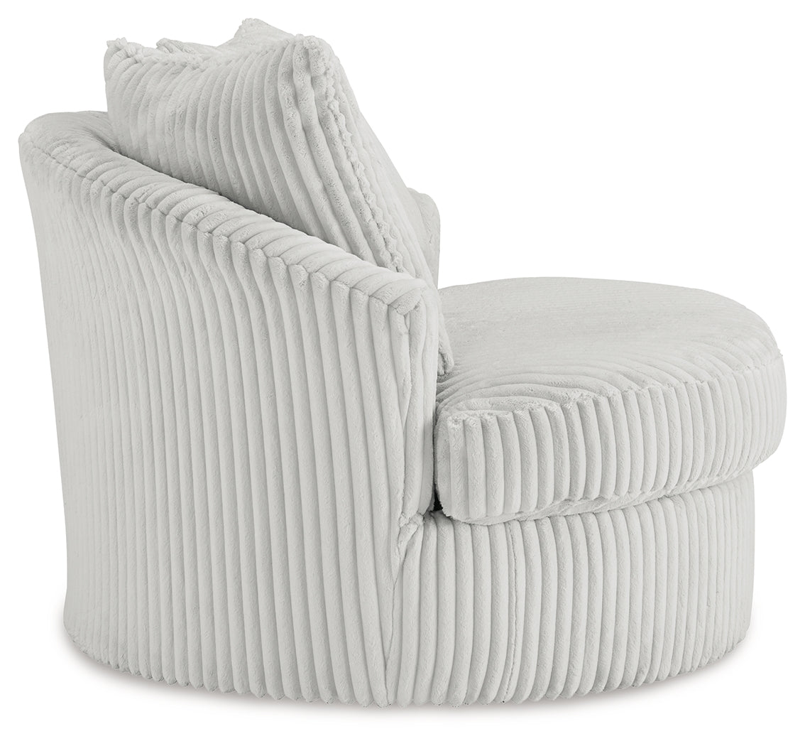 Gramwell Alloy Oversized Swivel Accent Chair from Ashley - Luna Furniture