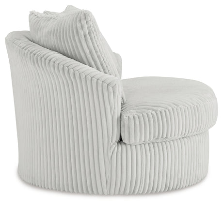 Gramwell Alloy Oversized Swivel Accent Chair from Ashley Furniture - Luna Furniture
